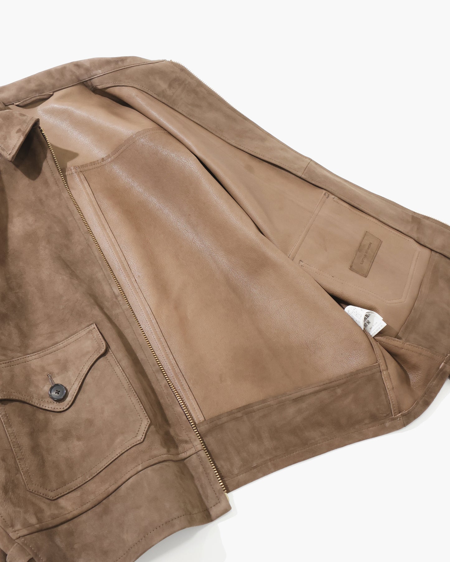 Goat Suede Sports Jacket MOCHA BROWN
