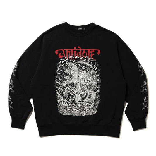 Fade Wash Crewneck Sweatshirt (Grim Reaper)