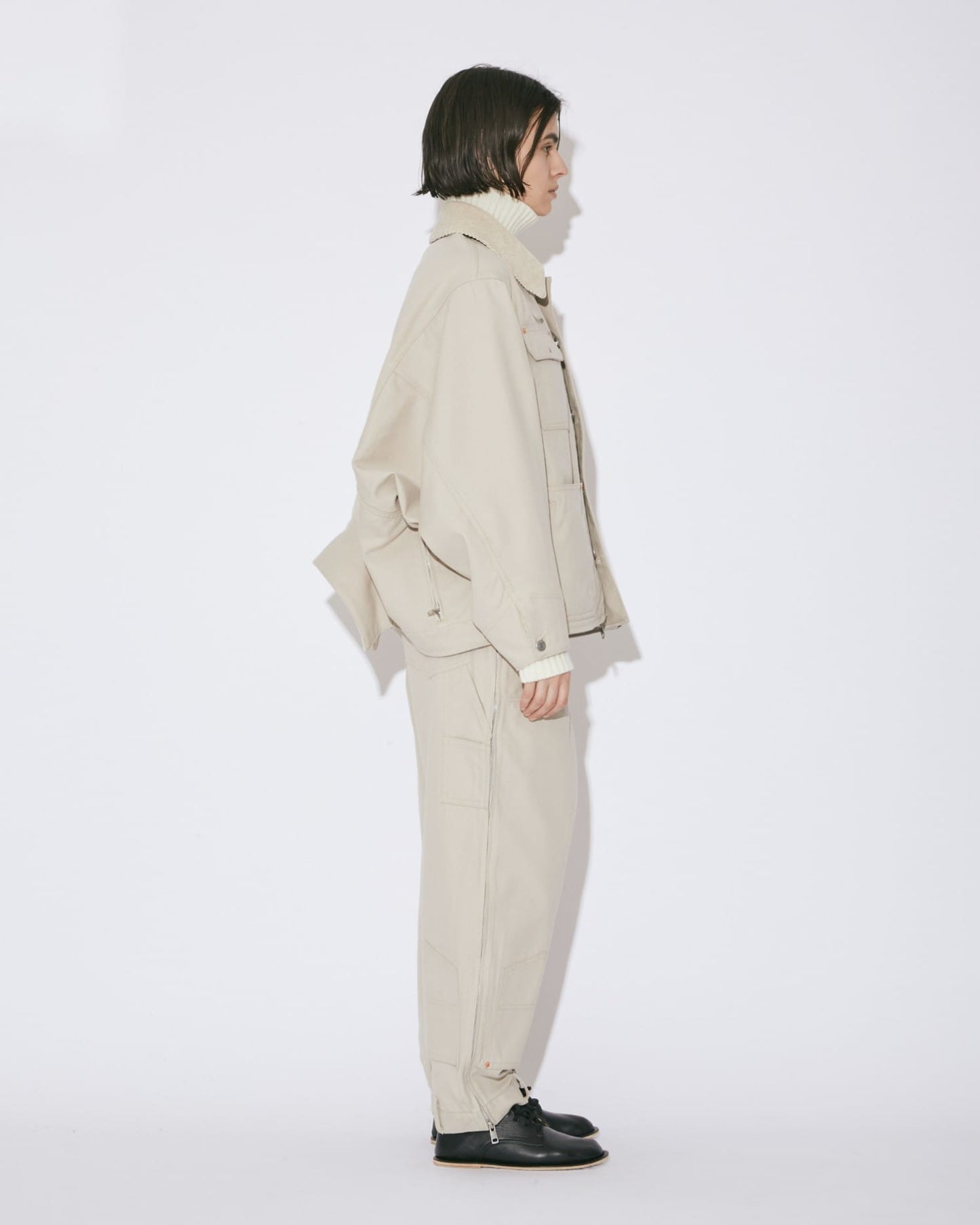 double-end duck cloth blouson