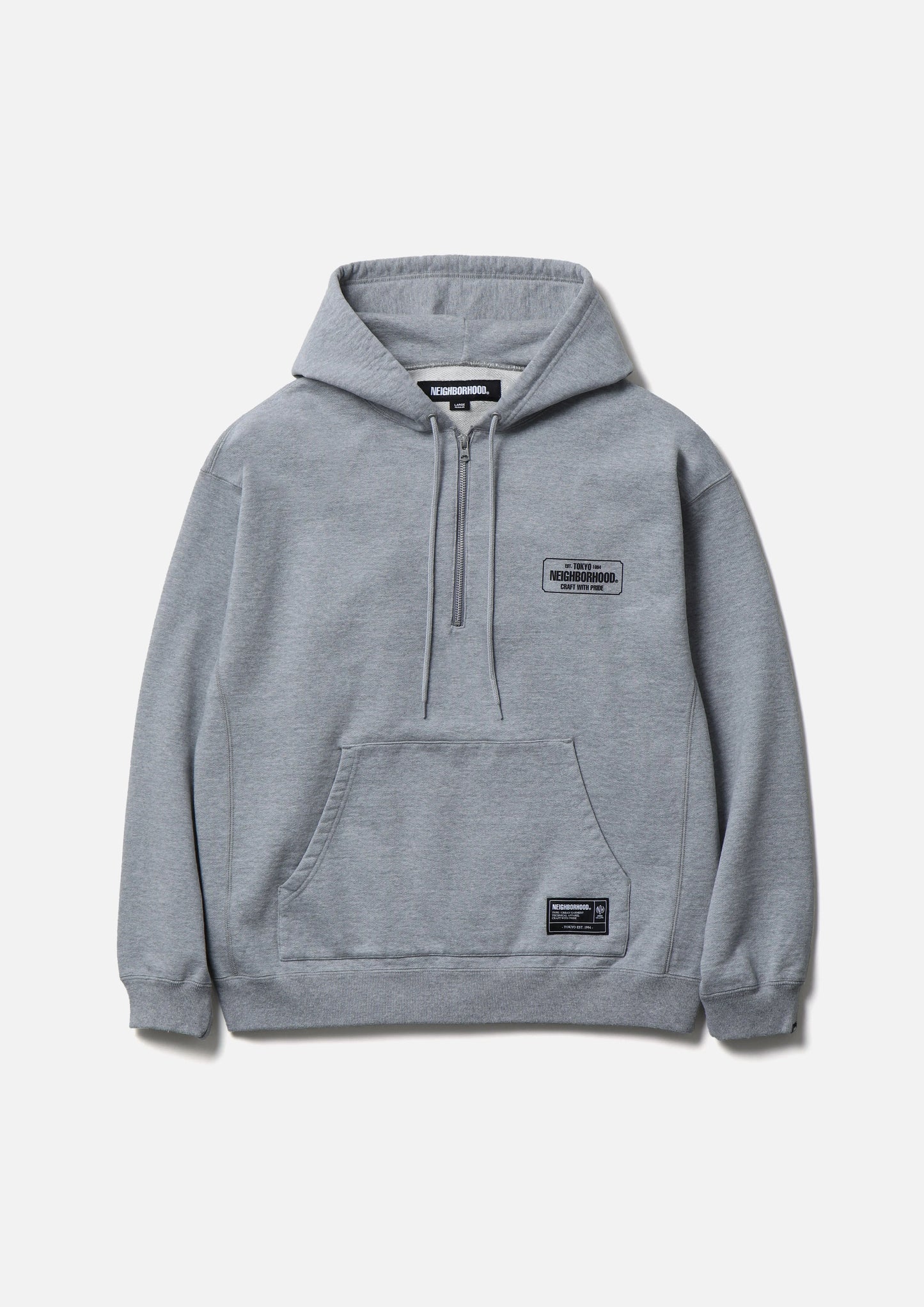 CLASSIC SWEAT HALF ZIP HOODIE LS