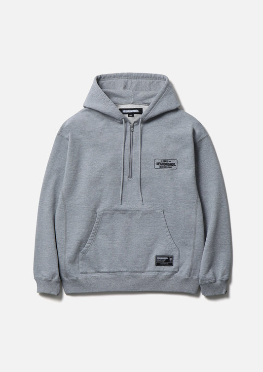 CLASSIC SWEAT HALF ZIP HOODIE LS