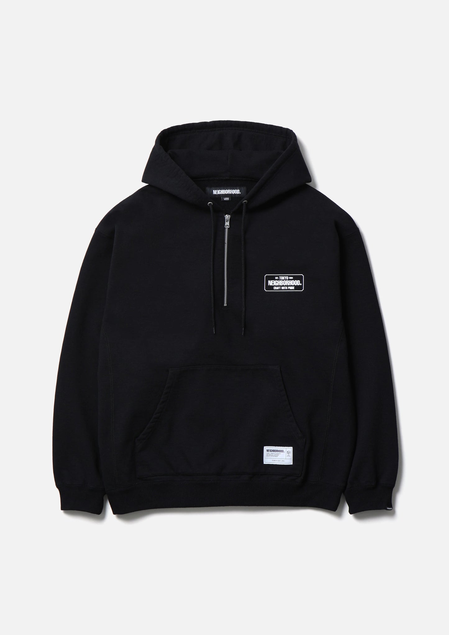 CLASSIC SWEAT HALF ZIP HOODIE LS