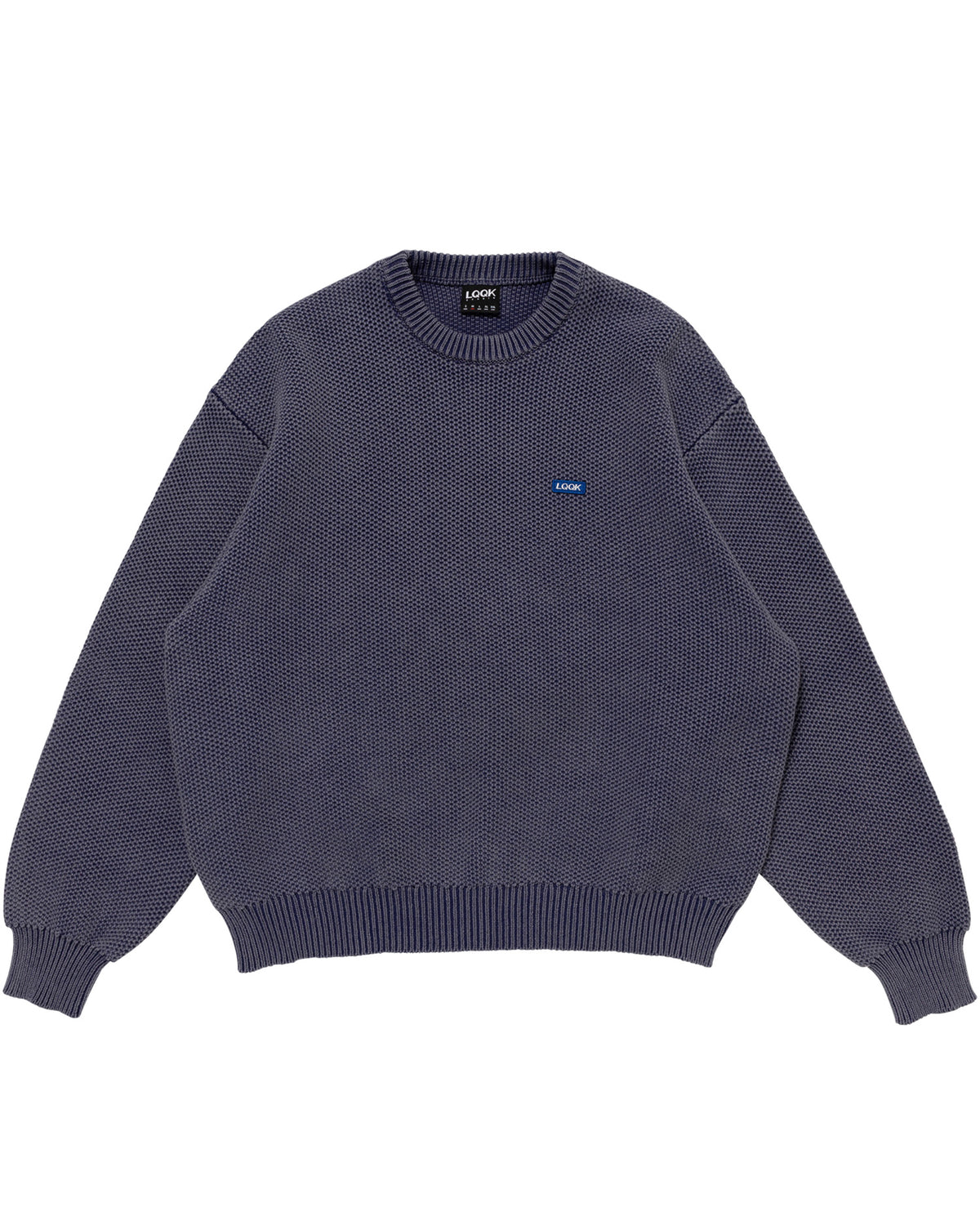 WAFFLE KNIT CREW