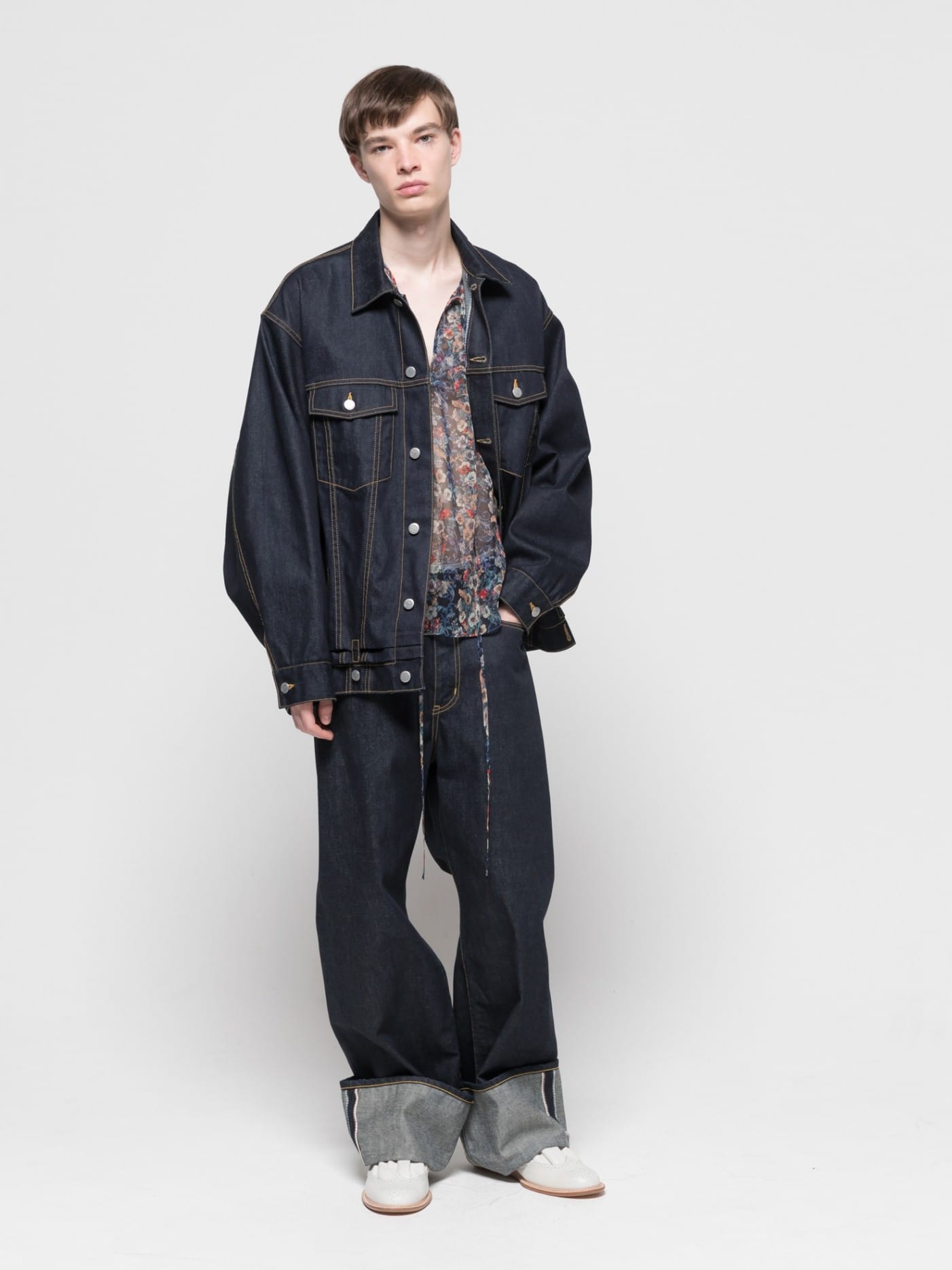 double-end selvedge denim blouson