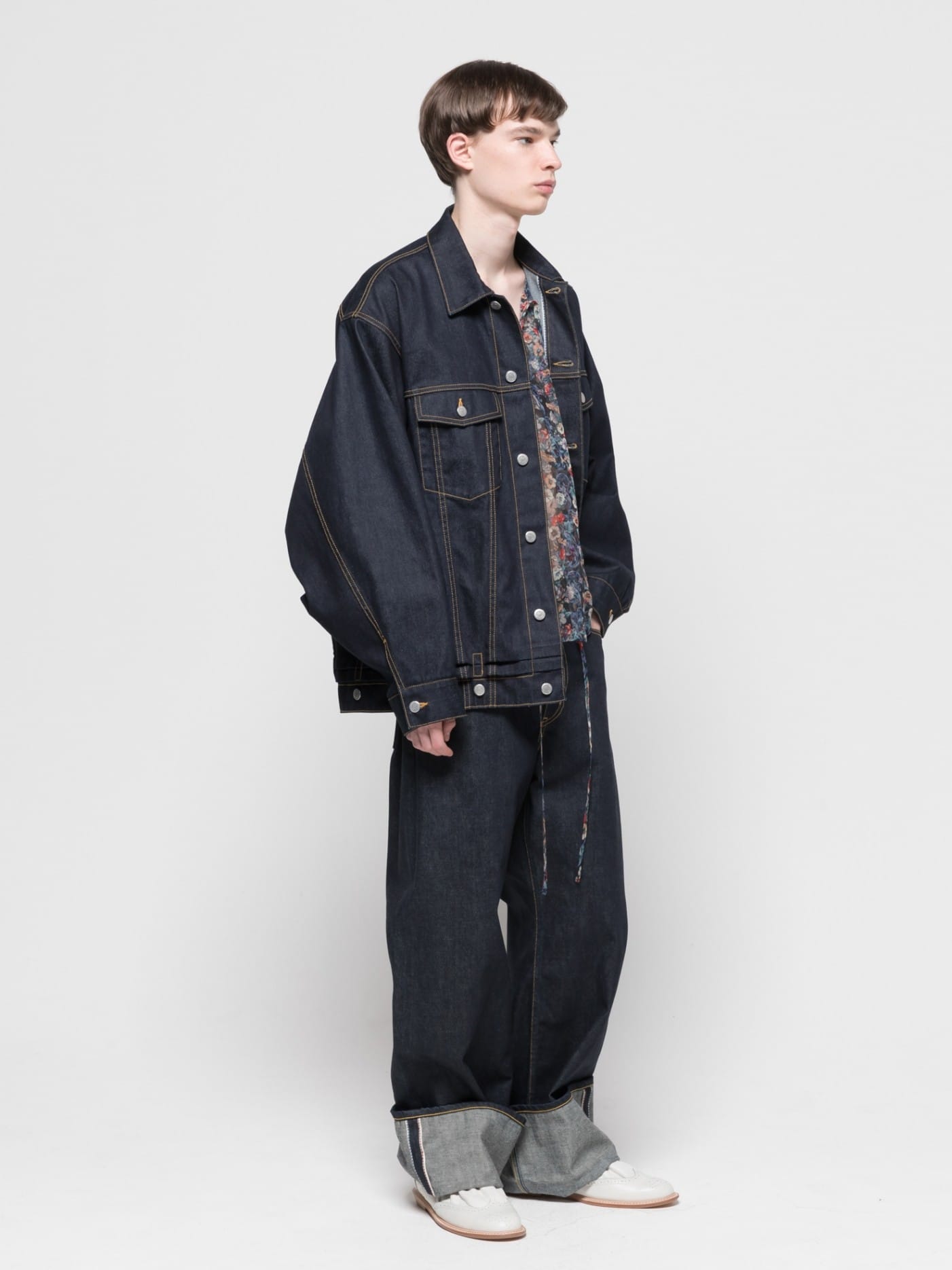 double-end selvedge denim blouson