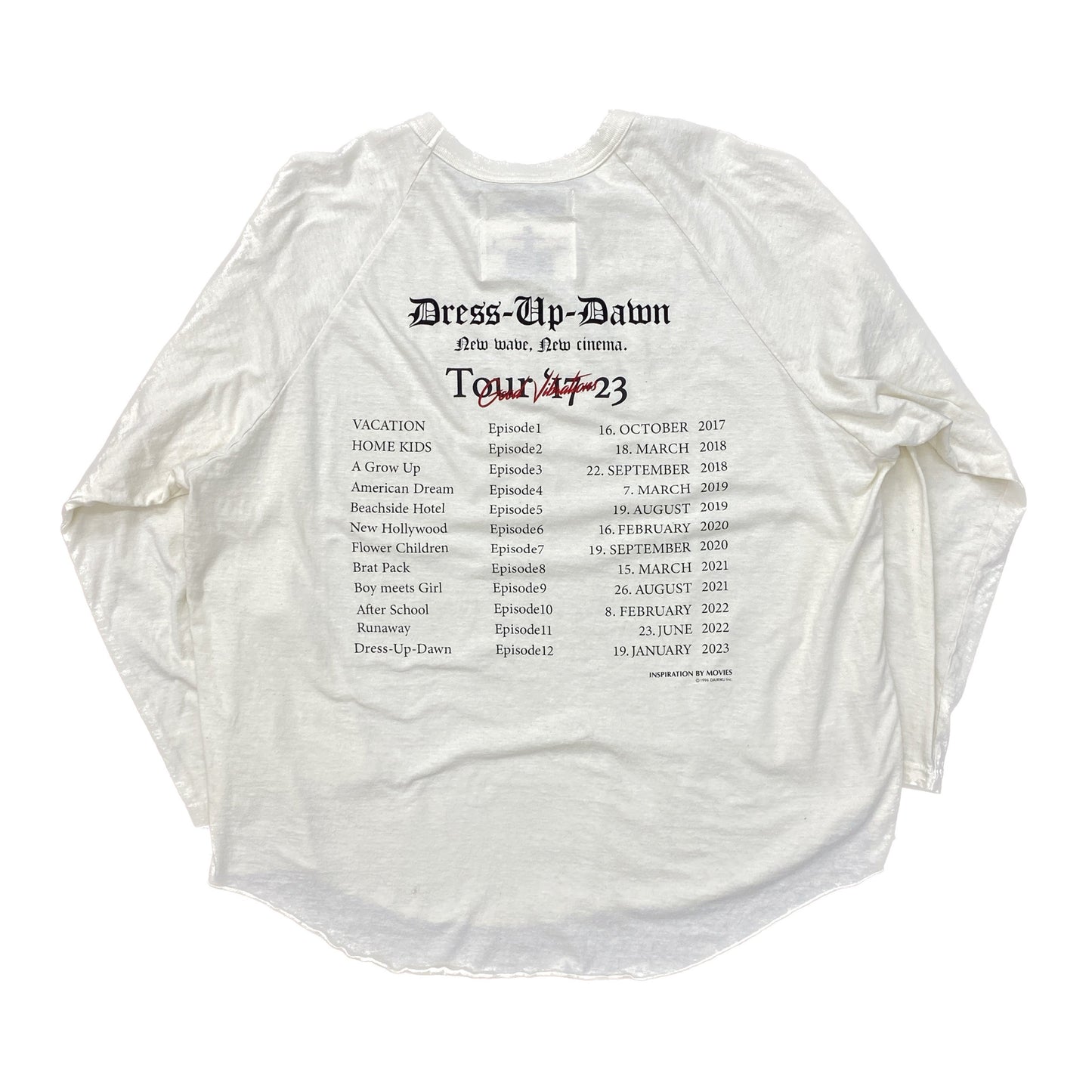 "The Dawn" Big Raglan Tour Tee