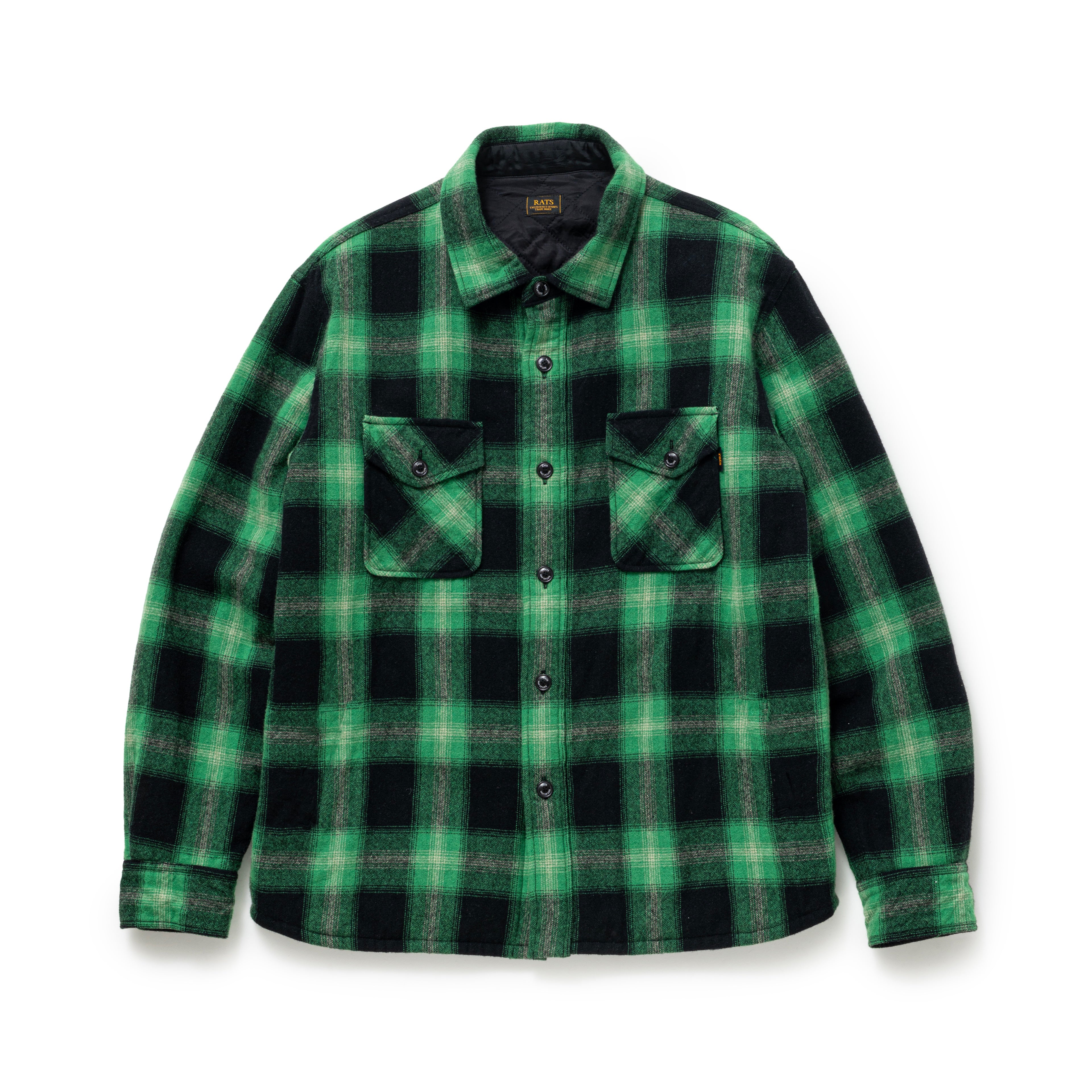 subculture WOOL CHECK SHIRT / GREEN サイズ2 subculture WOOL CHECK SHIRT GREEN サイズ2