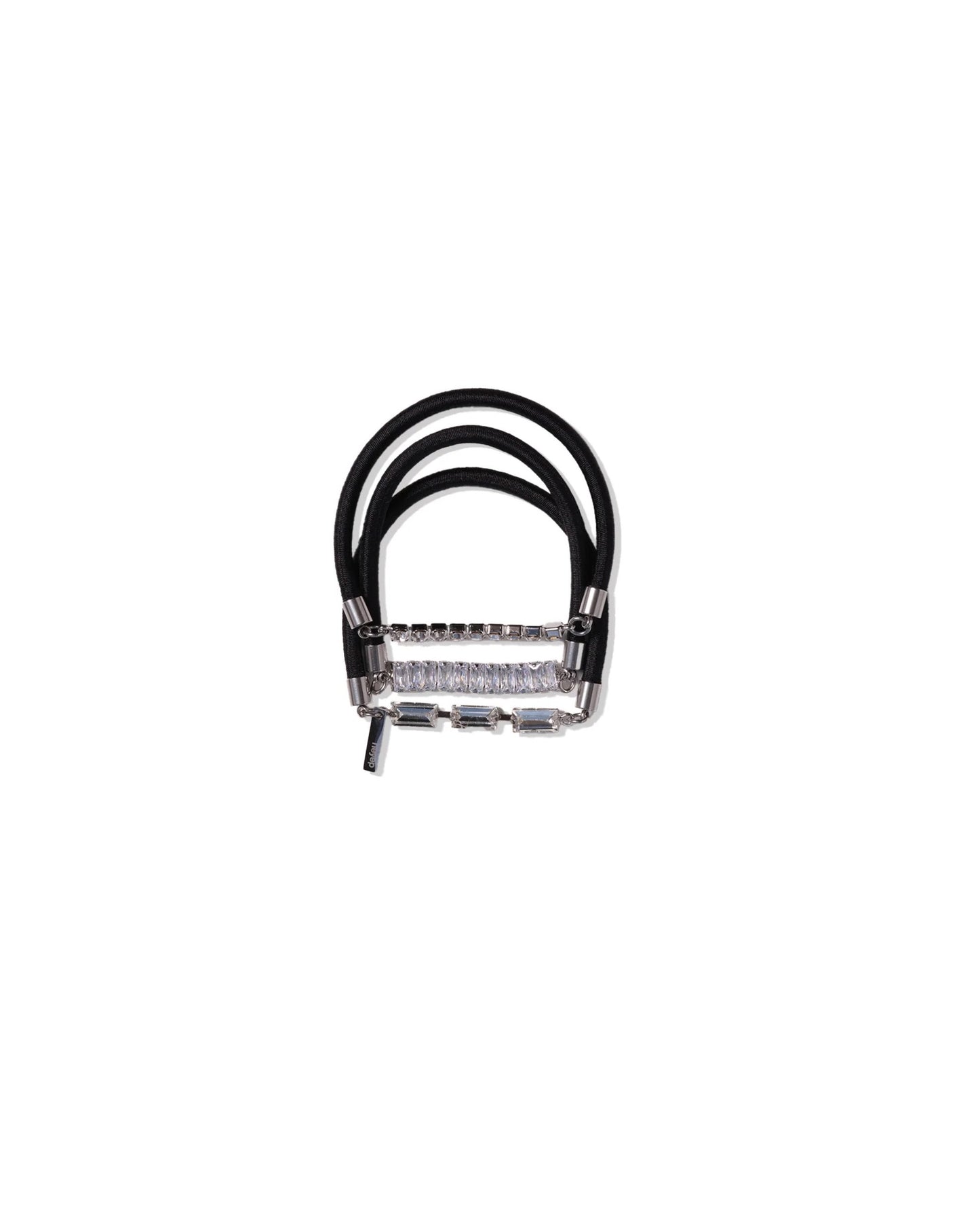 Rhinestone Hair Ties 3 Piece Set