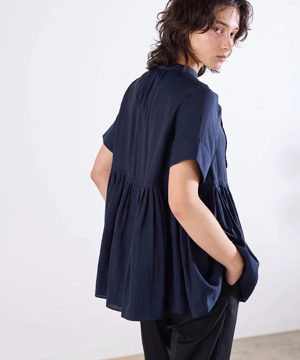 bosom tunic sheer shirt