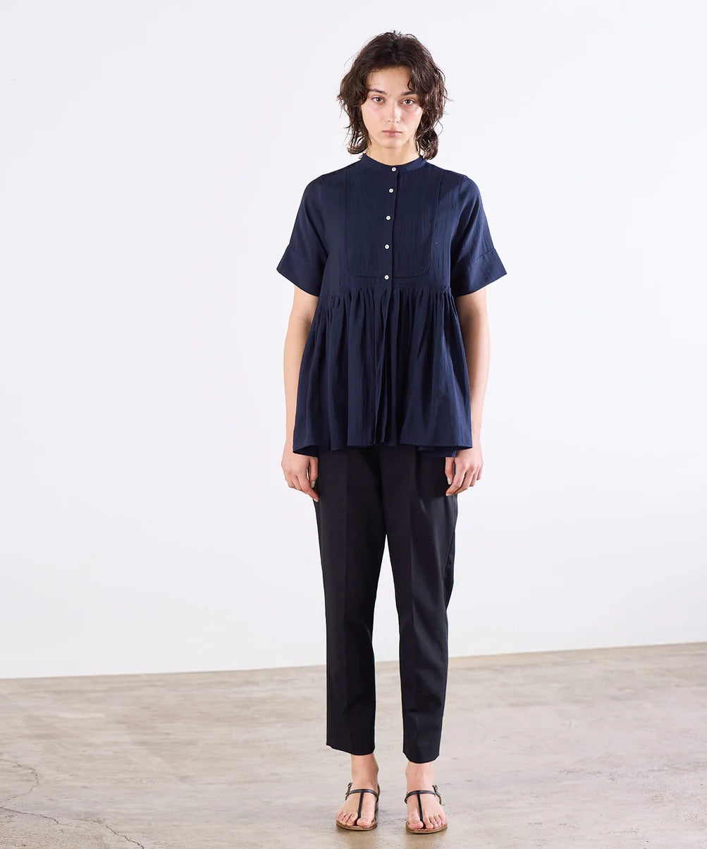 bosom tunic sheer shirt