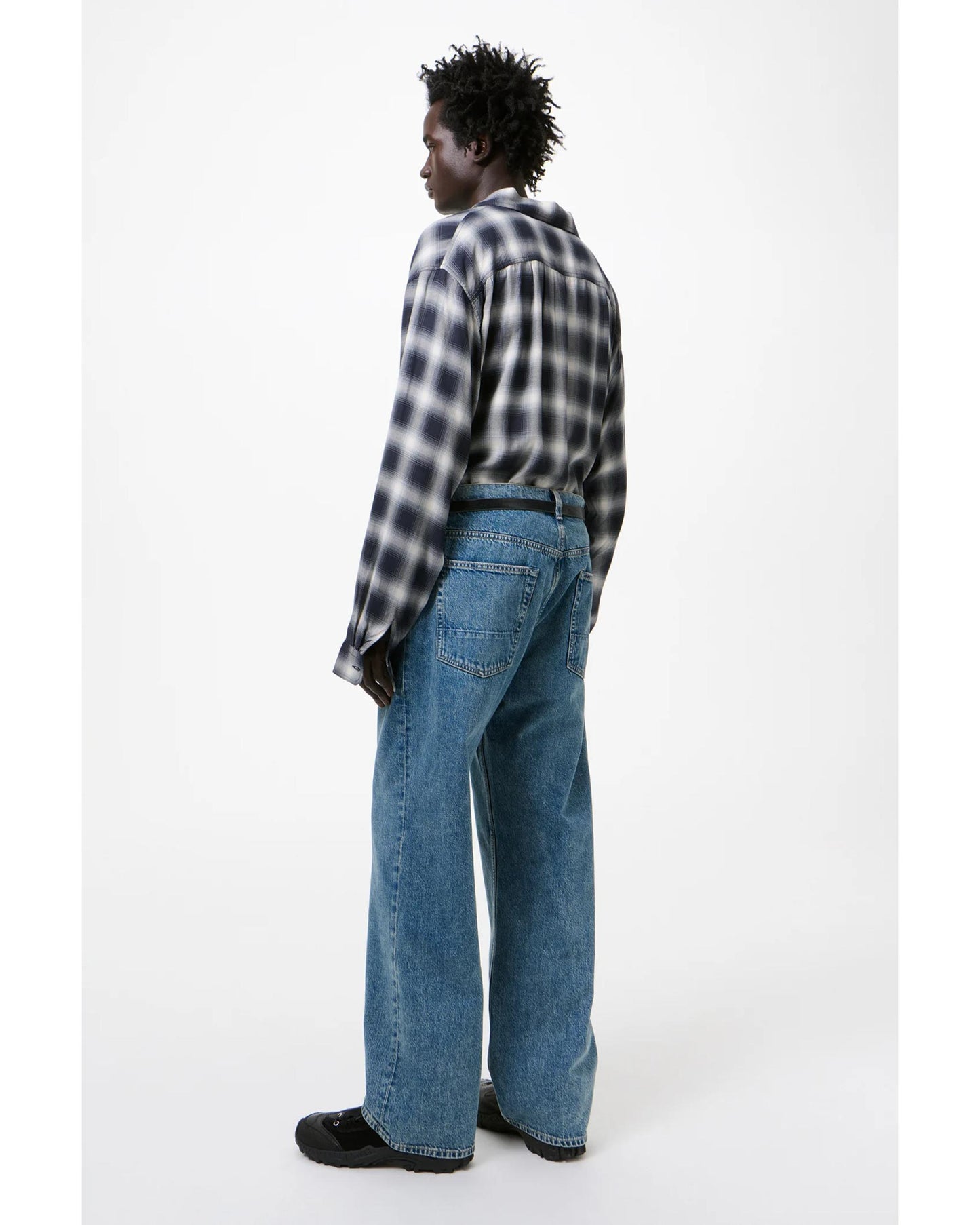 THIRD CUT BLUE TECH WASH DENIM  4225TBT