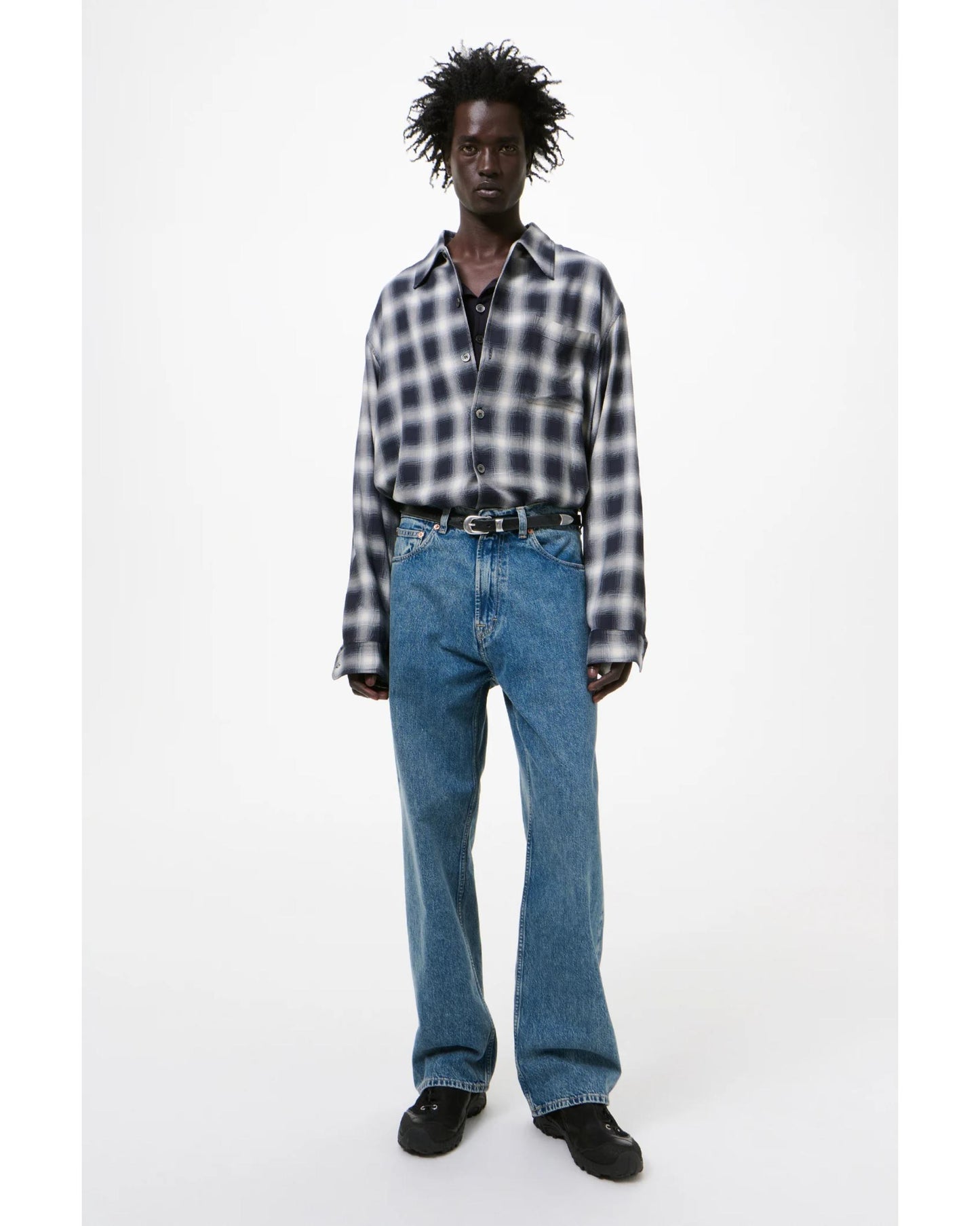 THIRD CUT BLUE TECH WASH DENIM  4225TBT