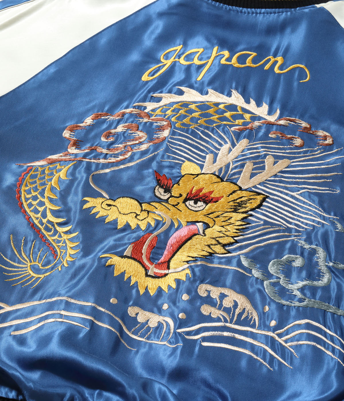 Mid 1950s Style Acetate Souvenir Jacket “WHITE TIGER” × “GOLD DRAGON”TT15790-119