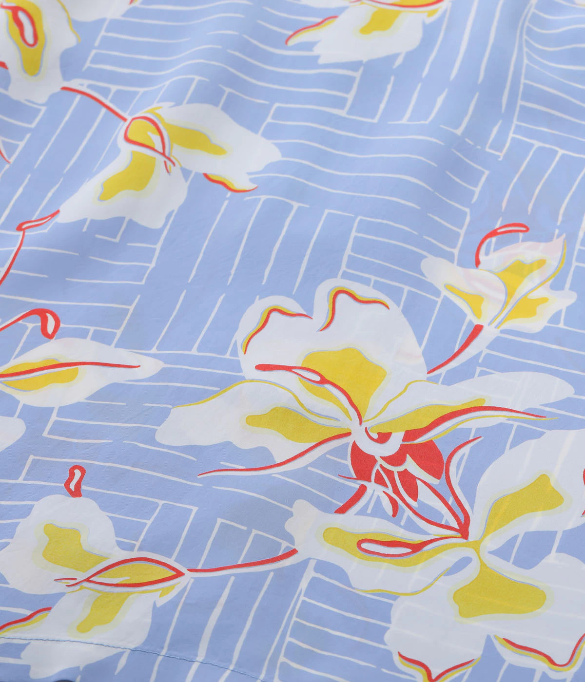 RAYON HAWAIIAN SHIRT “WHITE GINGER”SS39615