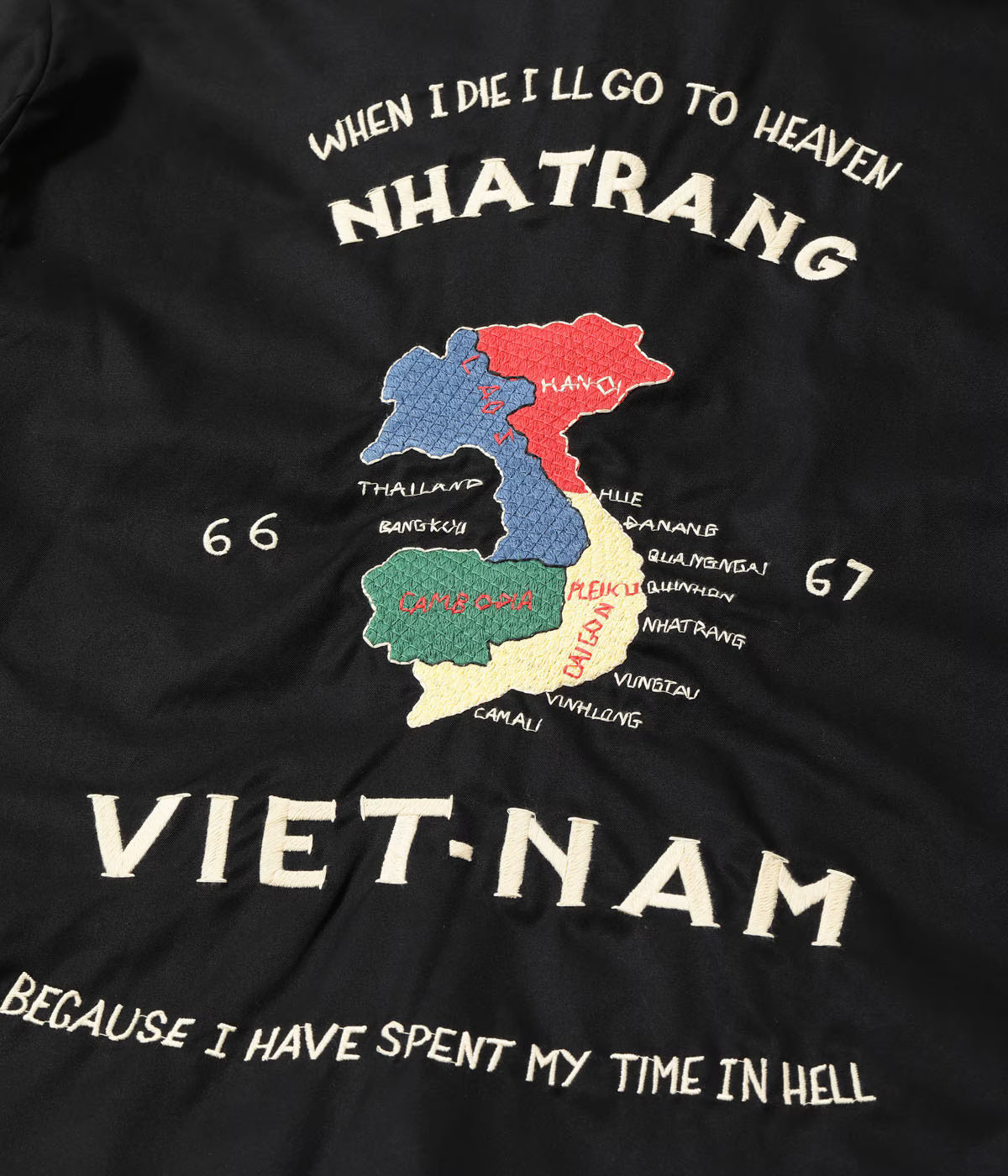 Mid 1960s Style Cotton Vietnam Jacket “VIETNAM MAP” TT15977