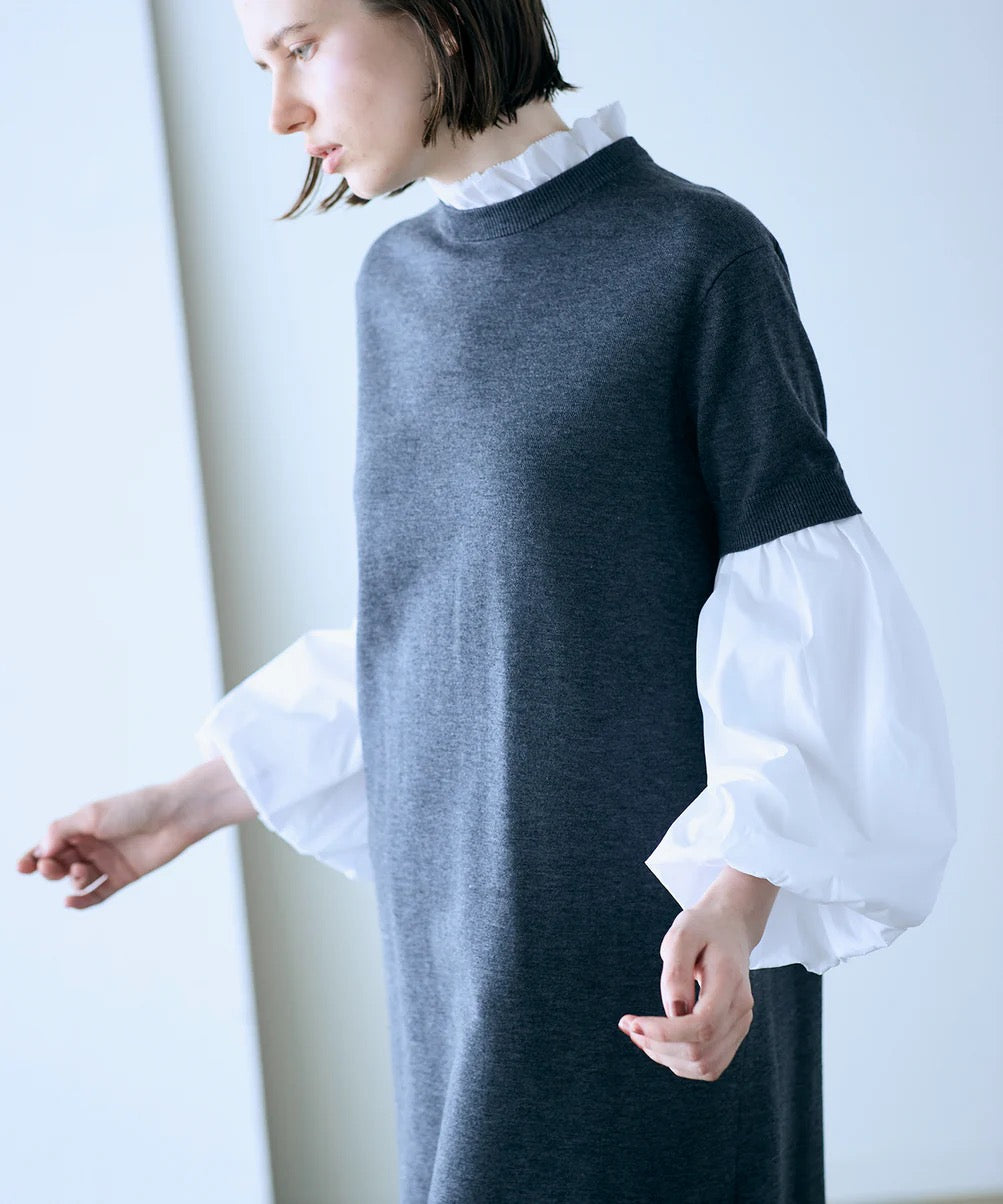 14g wool 2way sleeve one-piece