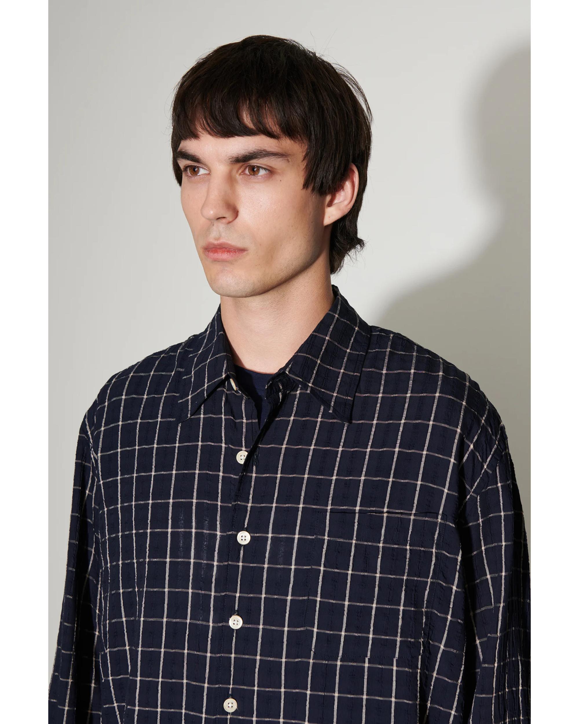 Our Legacy above ストライプシャツ Our Legacy - Above Shirt Flat Corp Floating Tencel