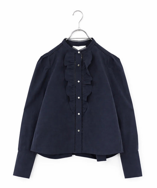 modern sleeve jabot blouse