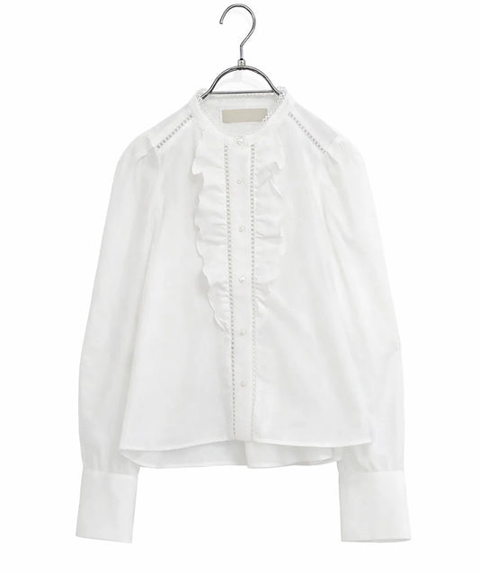 modern sleeve jabot blouse