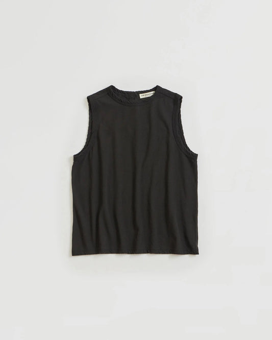 HIGH TWIST COTTON SLEEVELESS TOP