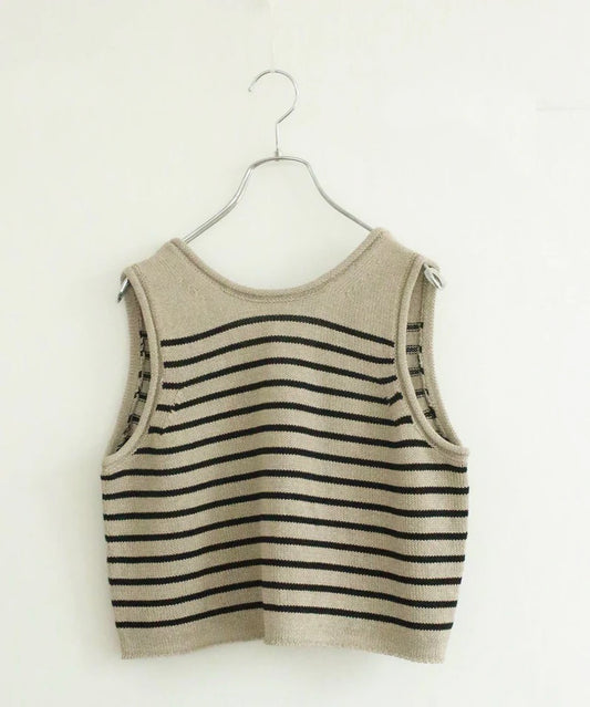 paper knit 2way top