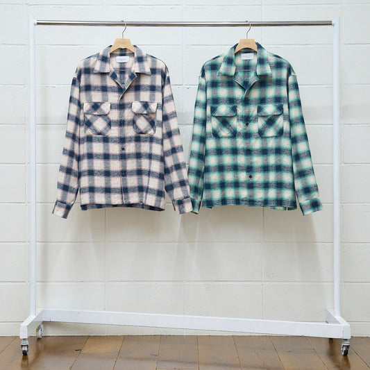 US2338 Ombre checked shirt