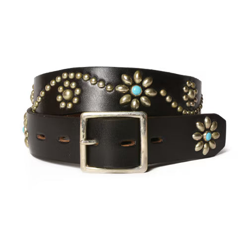 BELT #125 1.25 TURQUOISE WITH END