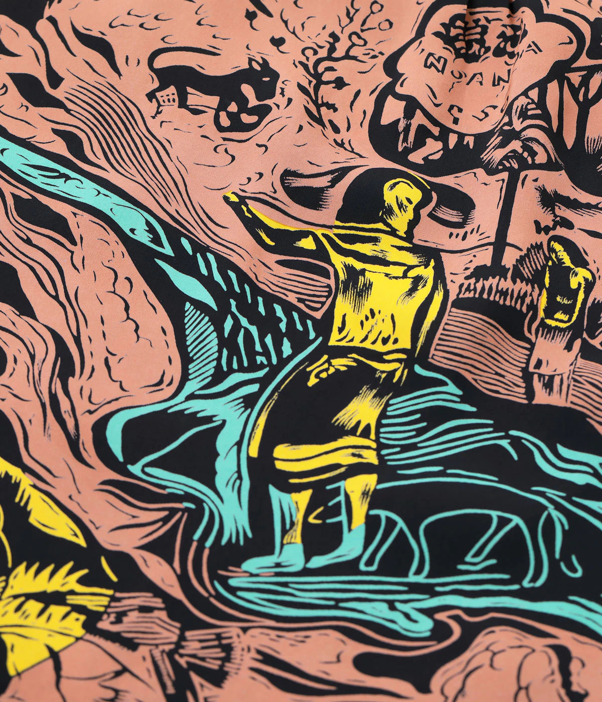 SUN SURF SPECIAL EDITION “GAUGUIN WOODCUT MYSTIC” (SHORT SLEEVE)SS39673