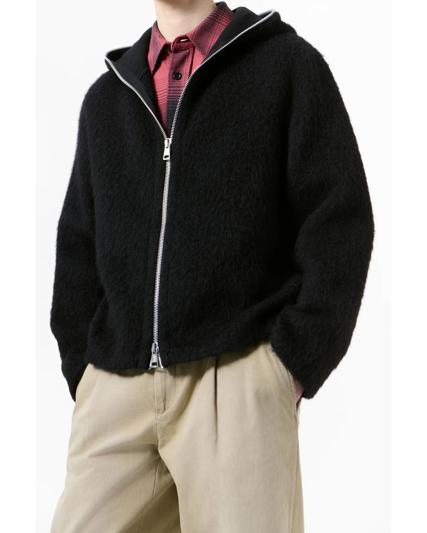 FULL ZIP HOOD  BLACK  4243FBH