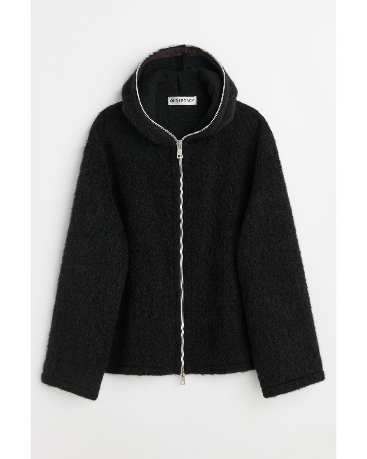 FULL ZIP HOOD  BLACK