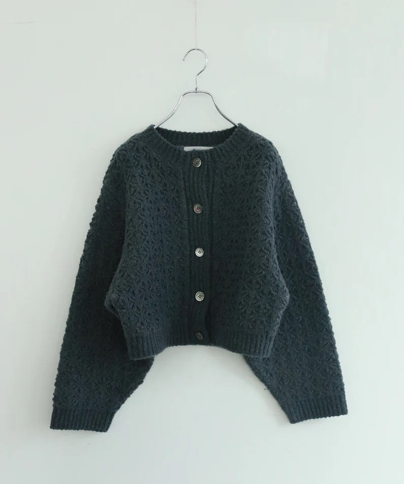crochet double knit cardigan
