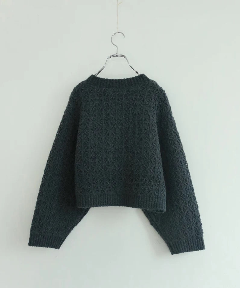 crochet double knit cardigan