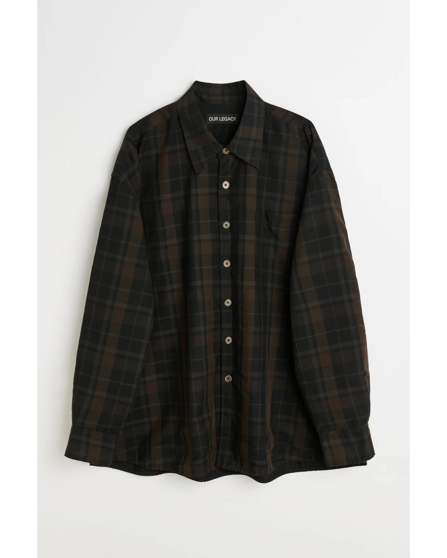 BORROWED SHIRT Black Sheer Shadow