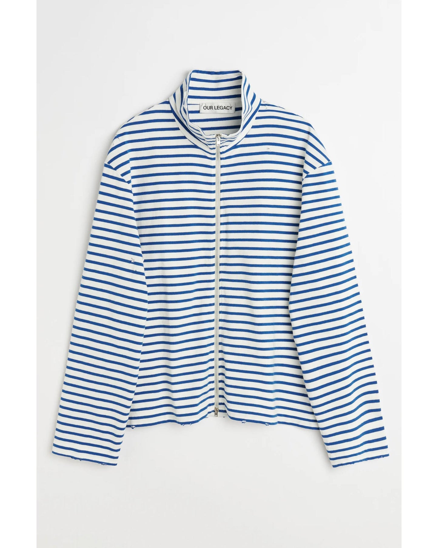 SHRUNKEN FULLZIP POLO Genova Stripe