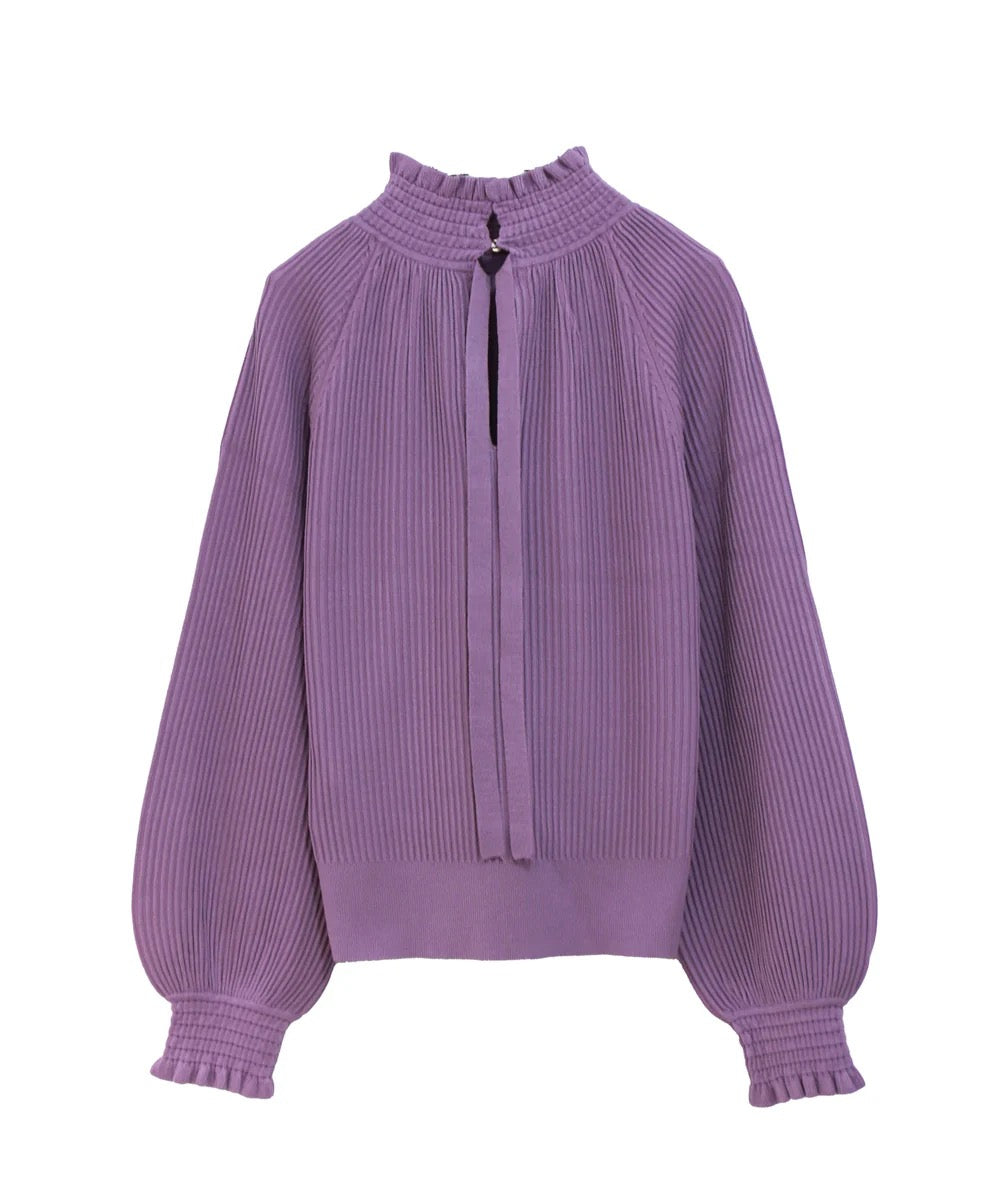 rayon nylon ripple 2way blouse knit