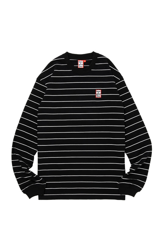 MINI FRAME EMB STRIPED L/S TEE