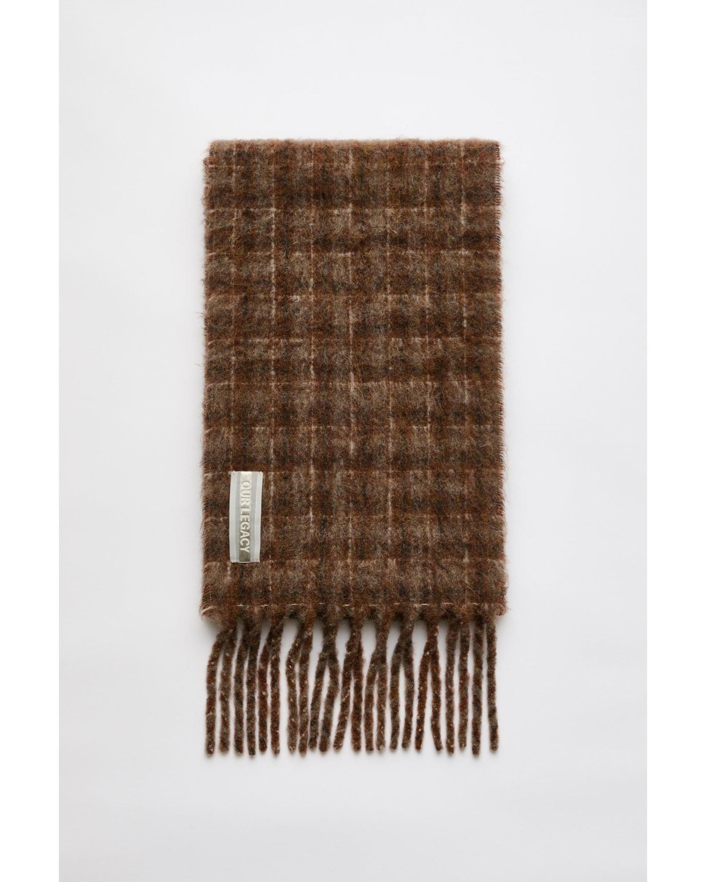 ESTATE SCARF  BROWN CHECK