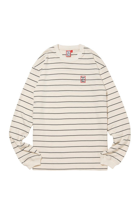 MINI FRAME EMB STRIPED L/S TEE
