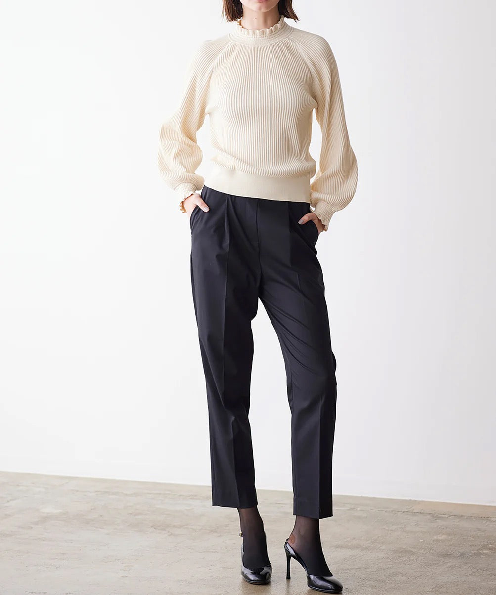 rayon nylon ripple 2way blouse knit