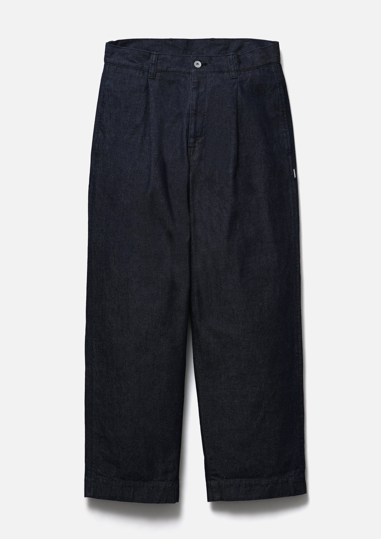 DENIM TUCK PANTS