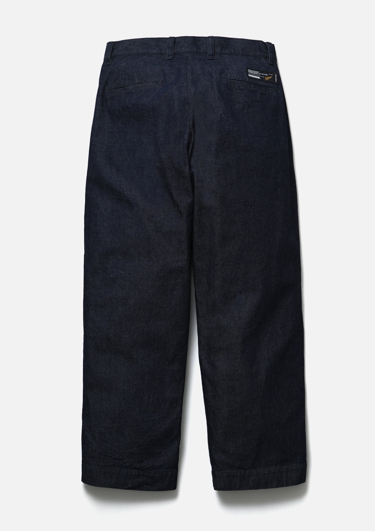 DENIM TUCK PANTS