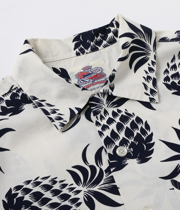 DUKE KAHANAMOKU COTTON HAWAIIAN SHIRT “DUKE'S PINEAPPLE” DK37811