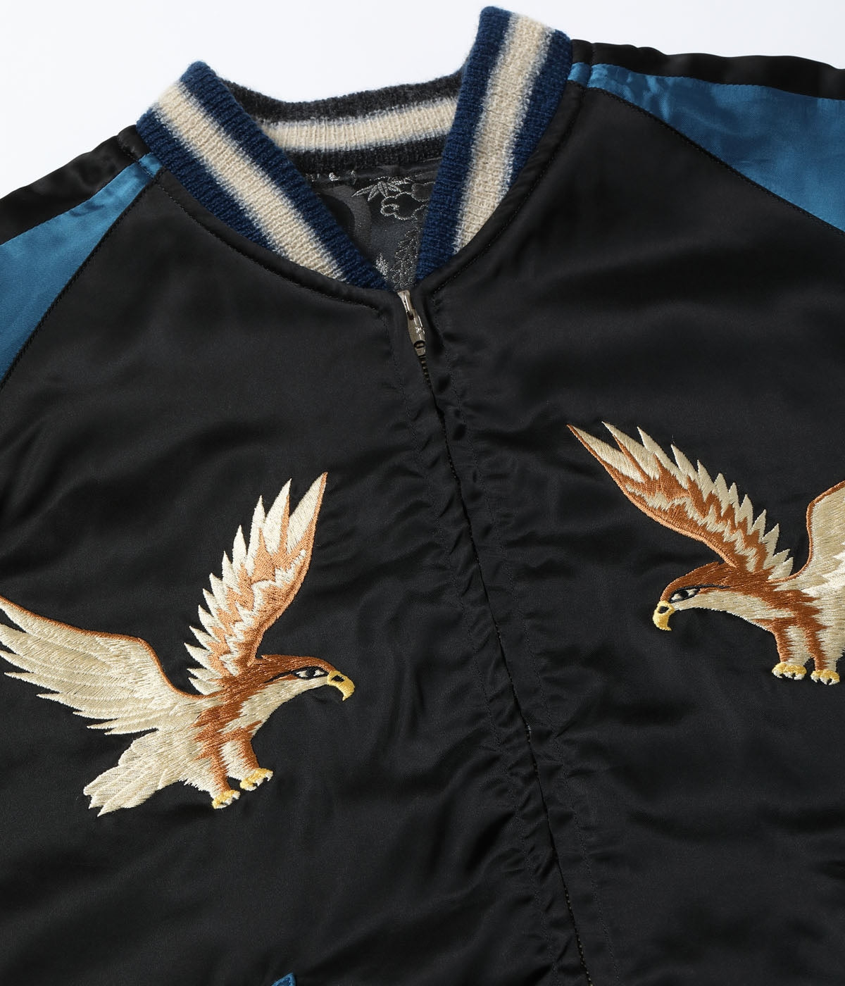 Early 1950s Style Rayon Brocade × Acetate Souvenir Jacket TOYO ENTERPRISE 60th Anniversary Special Edition “TIGER & DRAGON” (BROCADE) × “EAGLE” TT15717-119