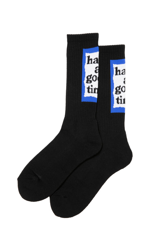 BACK BLUE FRAME SOCKS