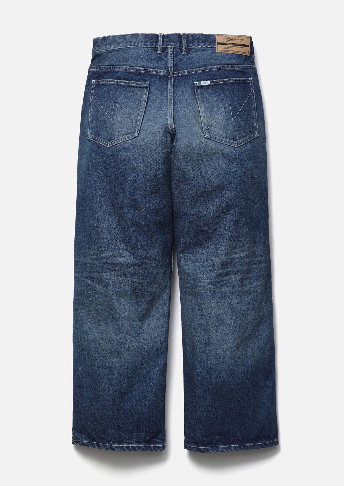 WASHED DENIM UTILITY PANTS