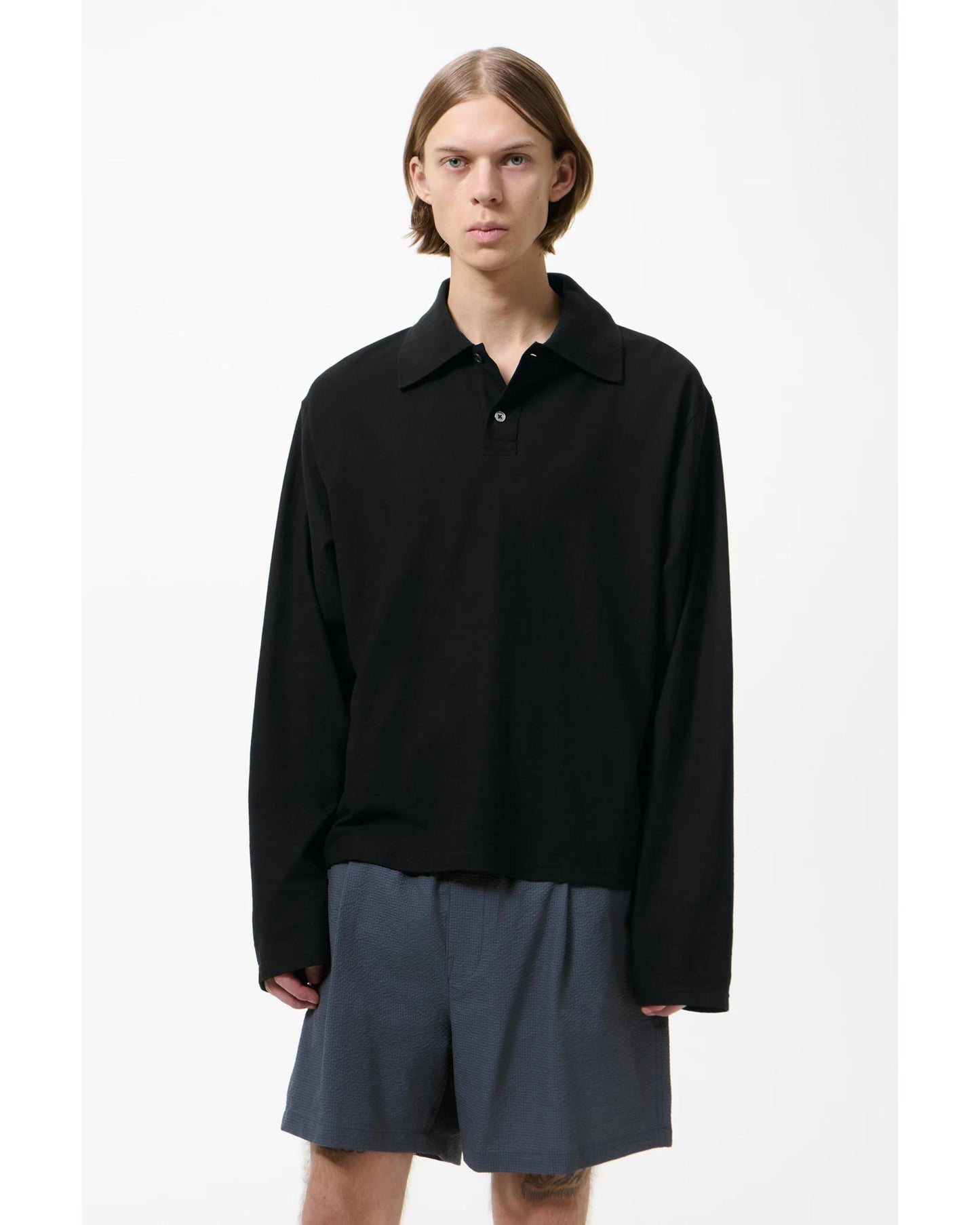 RUGBY LONGSLEEVE  BLACK  M2266RB