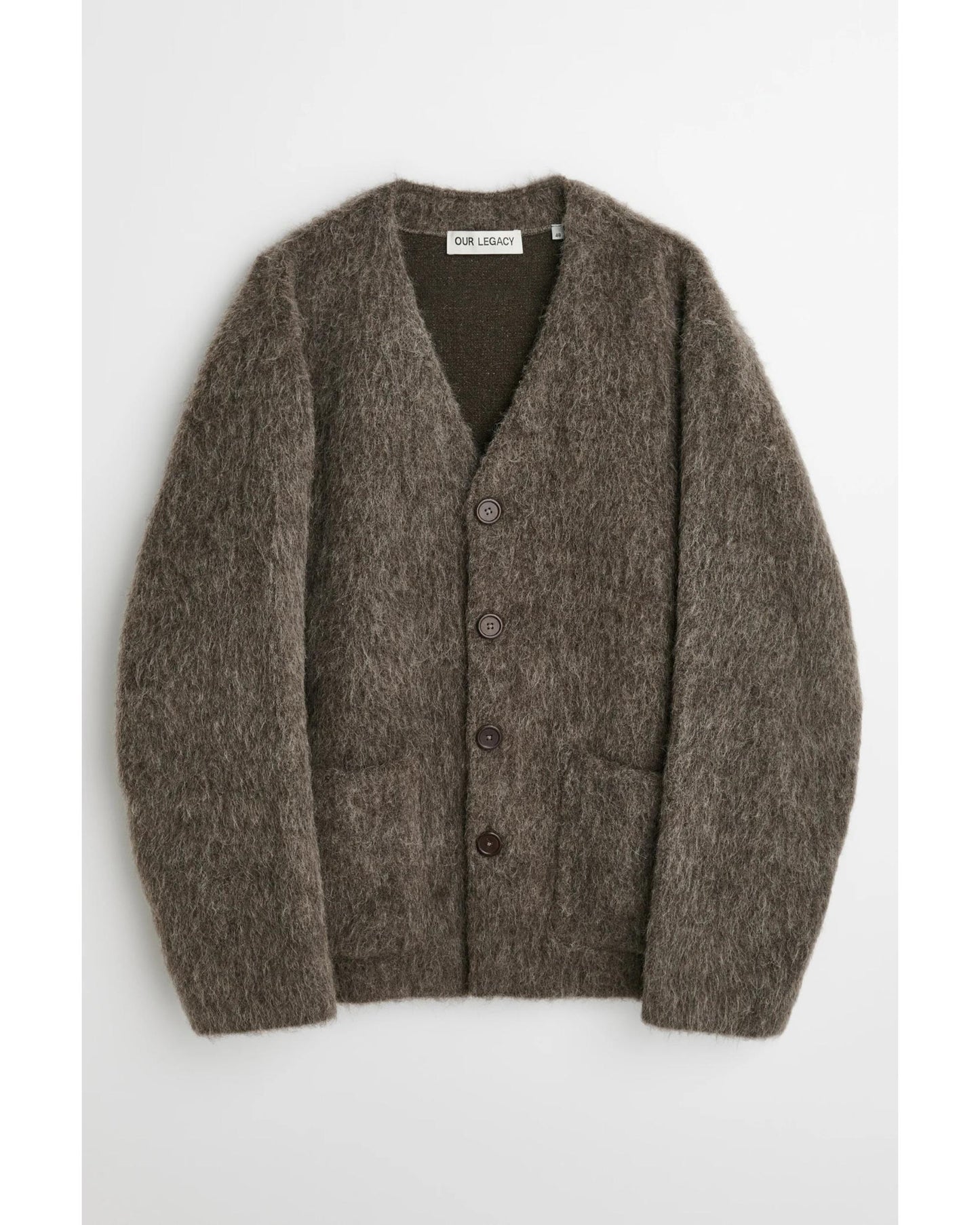 MOHAIR CARDIGAN  GRAY