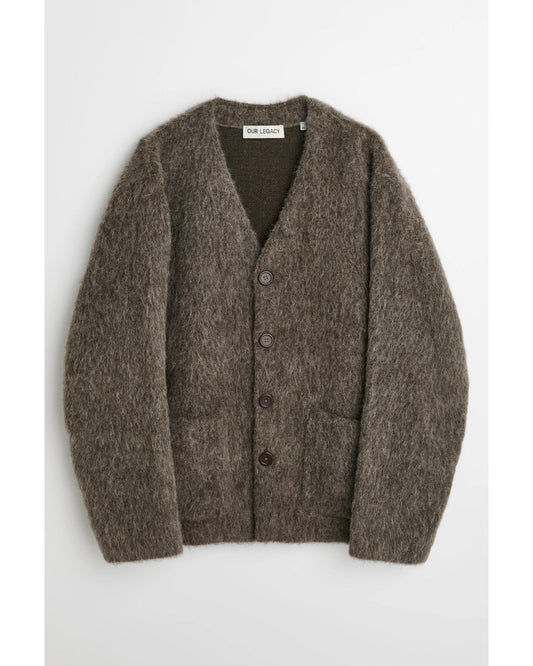 MOHAIR CARDIGAN  GRAY