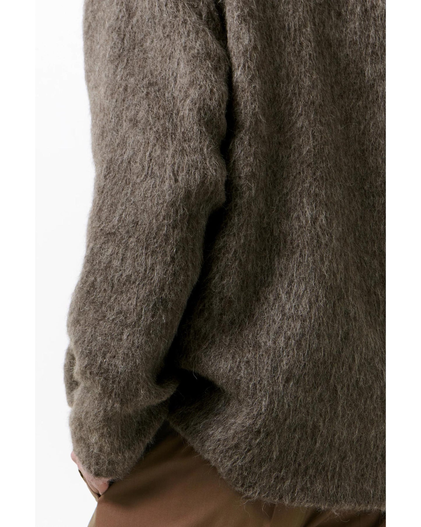 MOHAIR CARDIGAN  GRAY