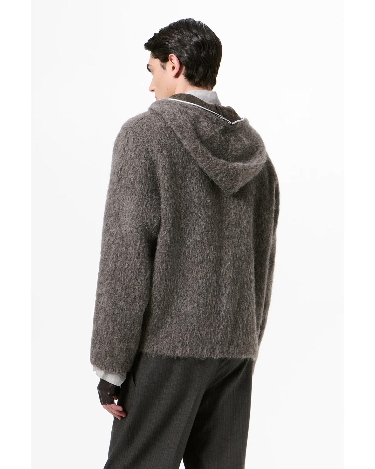 FULL ZIP HOOD  GRAY  2266FM